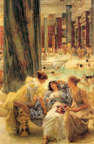 The Baths at Caracalla, Sir Lawrence Alma-Tadema,OM.RA,RWS